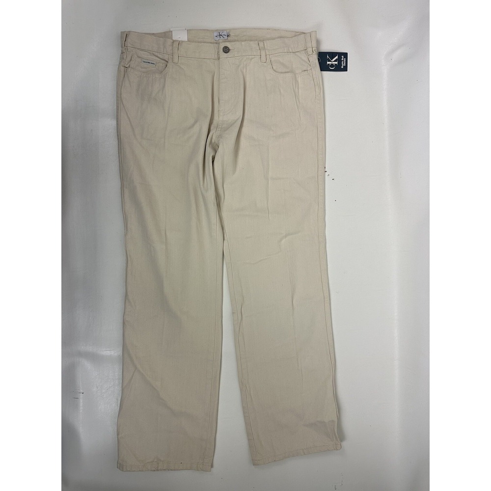 Calvin Klein Jeans Undyed‎ Unbleached Men's Size 40x32 Rustic Bull